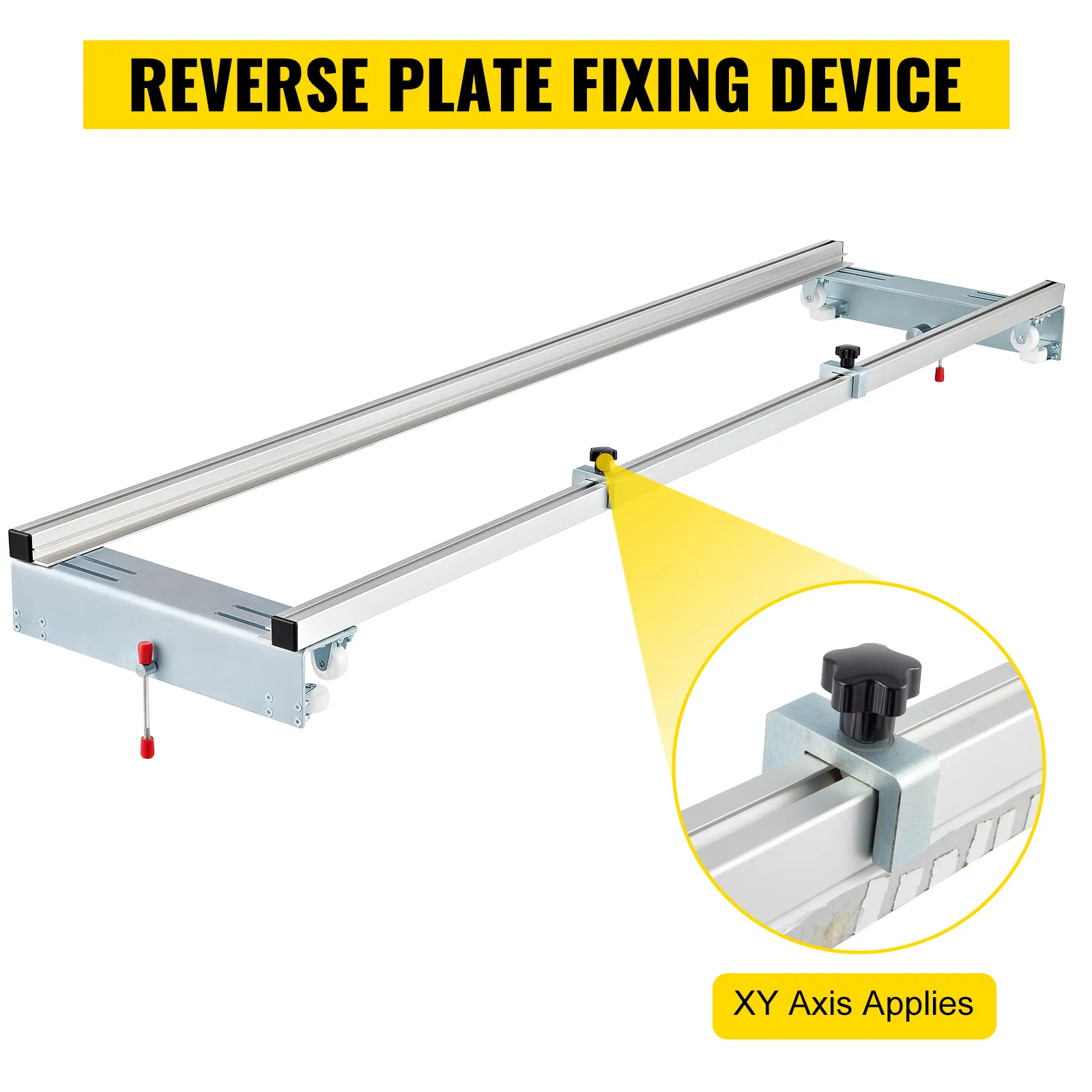 Dispositivo de fijación de placa inversa de trineo de enrutador VEVOR con perilla de ajuste del eje xy.