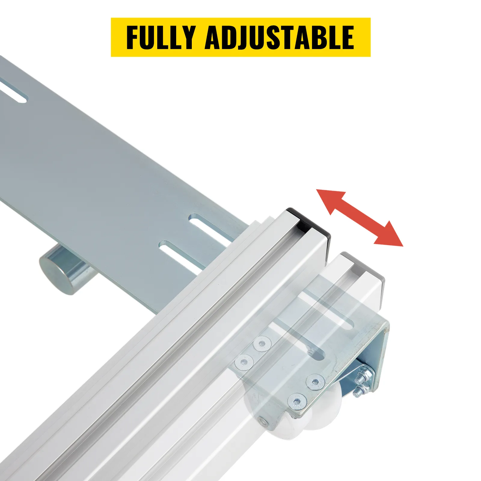 Trineo de enrutador VEVOR con rieles de aluminio totalmente ajustables y soporte de montaje.