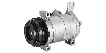 VEVOR ac compressor for chevy with aluminum body and pulley system.