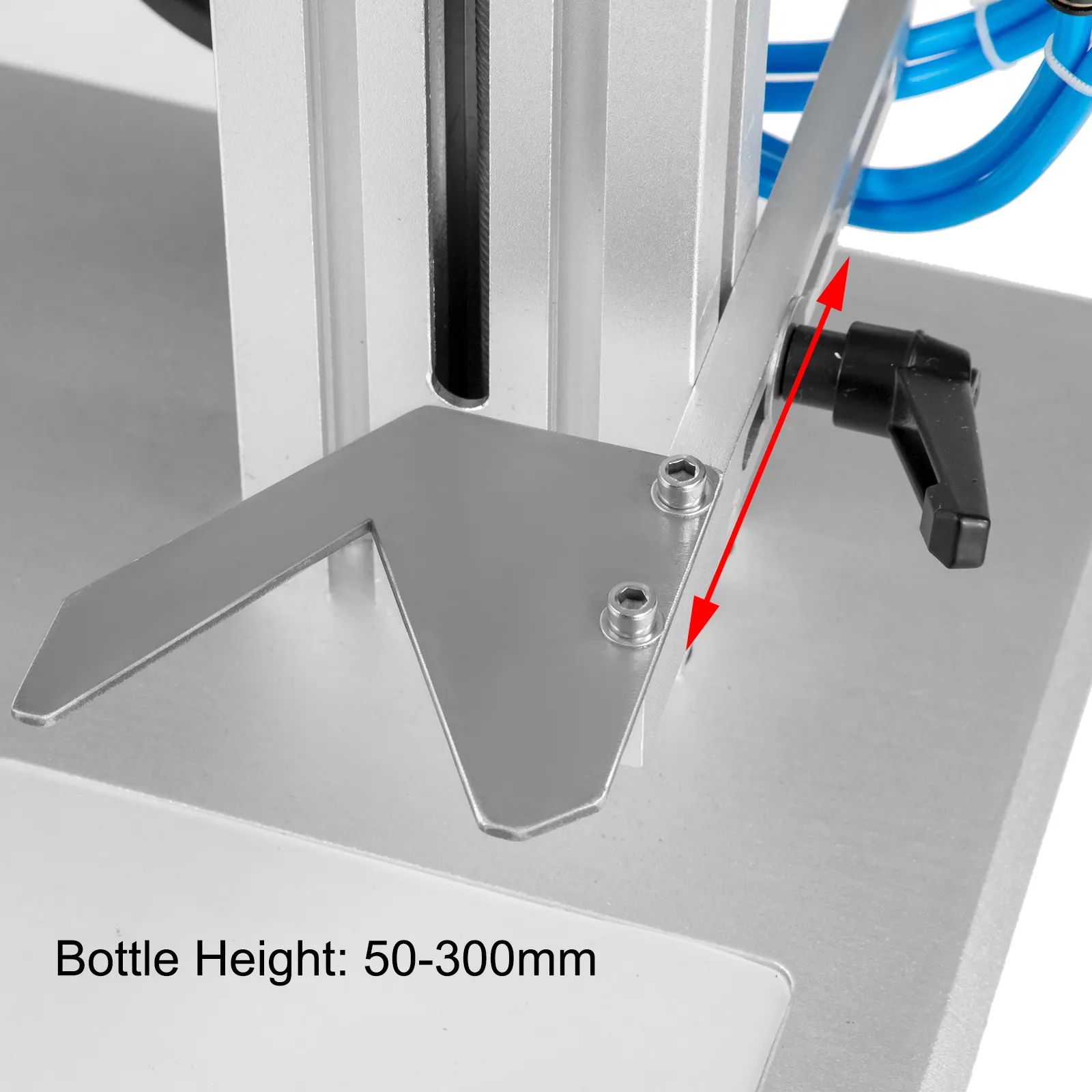 Taponadora de rosca VEVOR con altura de botella ajustable 50-300 mm.