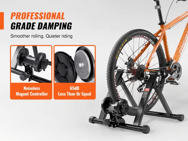 VEVOR bike trainer stand with noiseless magnet controller and professional grade damping.