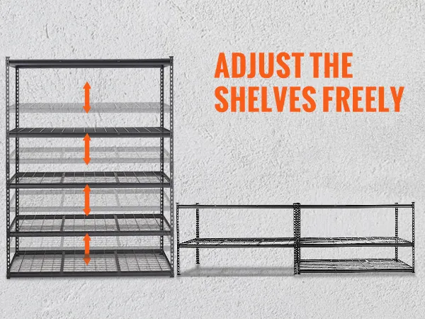 VEVOR storage shelving unit with adjustable shelves for various storage needs in different scenarios.