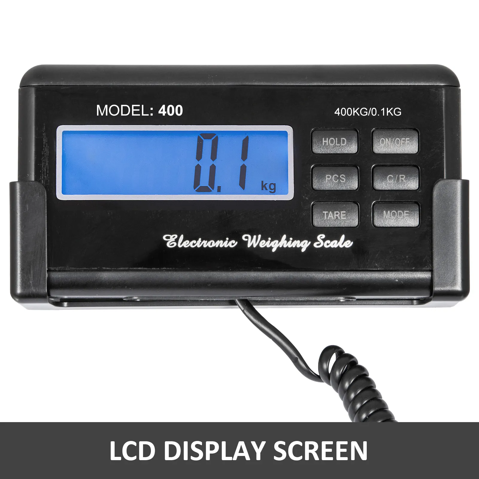 Báscula para ganado VEVOR con pantalla LCD y botones de control