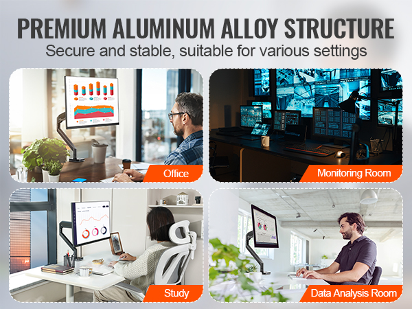 Verstellbare & Faltbare Einzel-Monitorhalterung – VESA 75x75/100x100, Für 10-27 Zoll Monitore, Max. 10 Kg, Mit Standfunktion