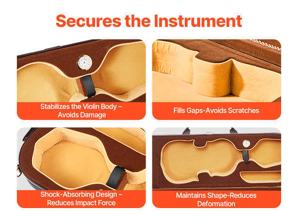 【限定ボックス4枚組】スティーヴン・スティルス Portable Nylon Fabric 4/4 Full Size Violin Case Anti-Scratch