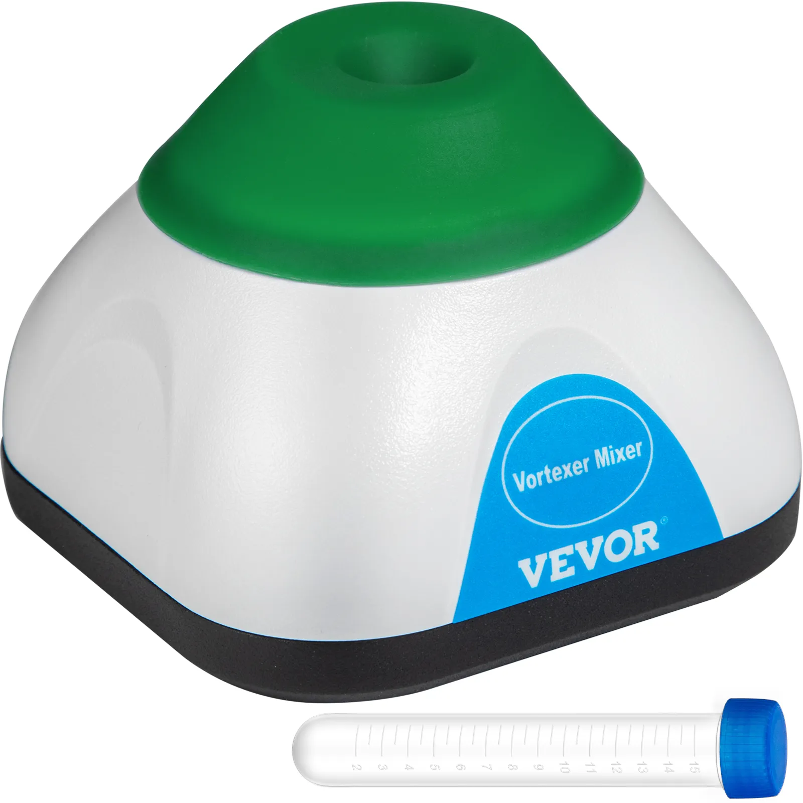 VEVOR vortex mixer with green top and included test tube