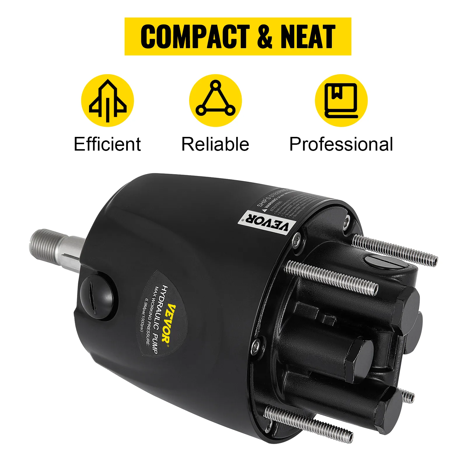 VEVOR hydraulic outboard steering kit, compact, efficient, reliable, professional.