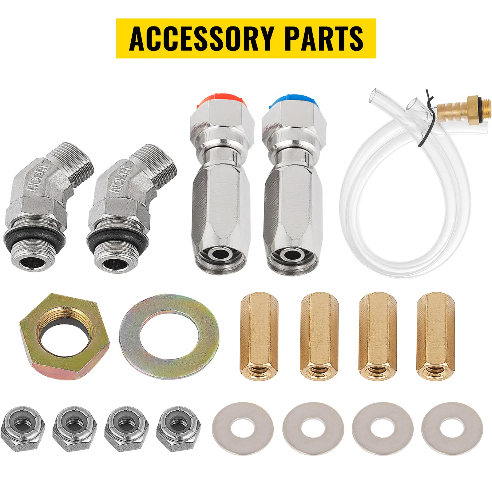 Parti accessorie, raccordi e connettori per kit sterzo idraulico fuoribordo VEVOR.