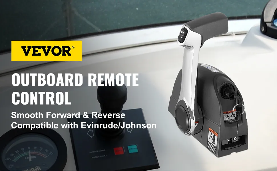 Control remoto fueraborda VEVOR con avance y retroceso suaves para Evinrude/Johnson.