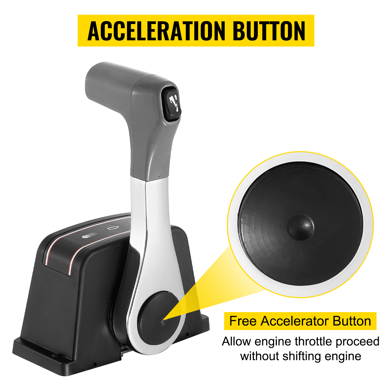 レオポルナイト除去コントロールデッキ VEVOR Boat Throttle Control 67200-93J13 Outboard Remote Control