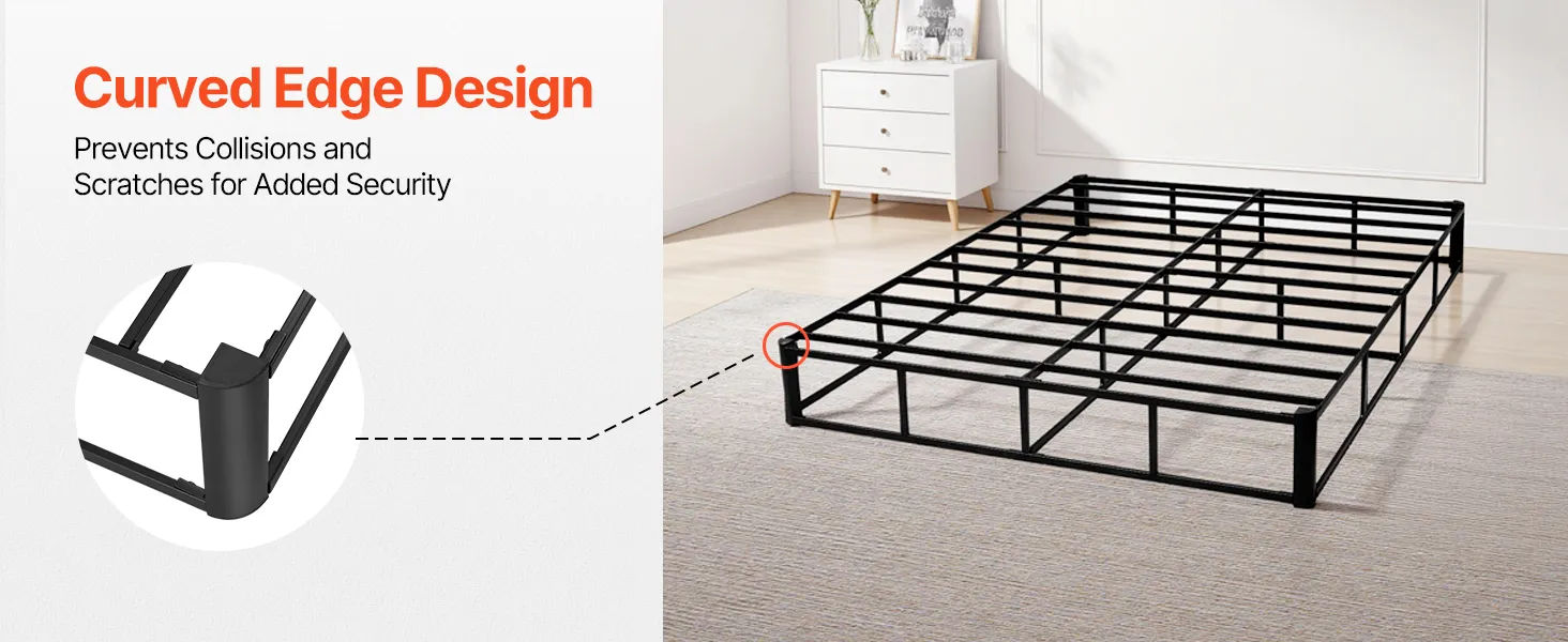 Box Spring Queen Size Bed Frame With Fabric Cloth 79.1L