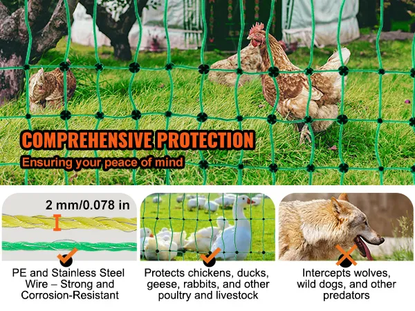 VEVOR Electric Fence Netting, 48