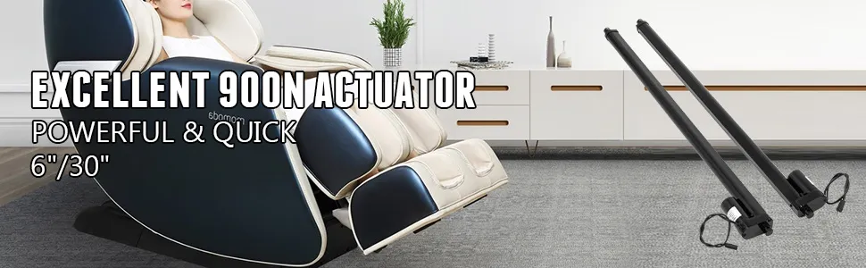 VEVOR electric actuators kit with massage chair in modern living room.
