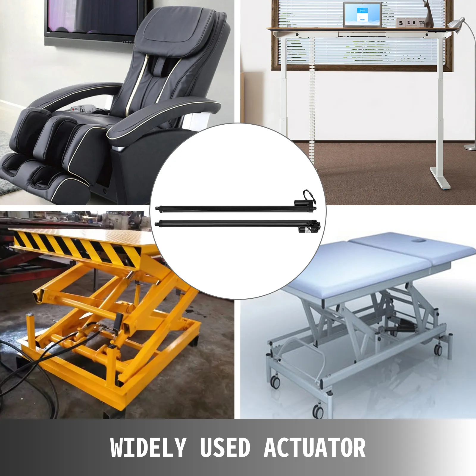 VEVOR electric actuators kit used in massage chair, desk, lift, and medical table.