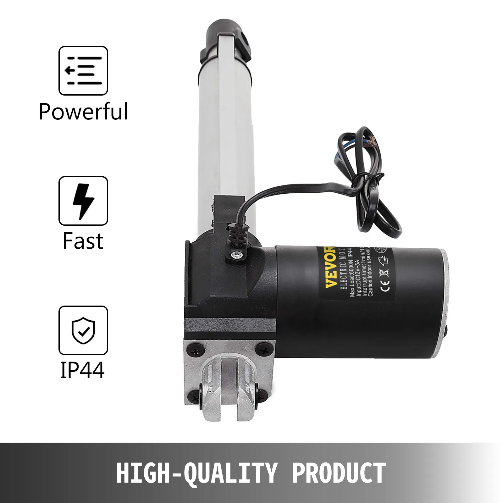 VEVOR electric actuator with powerful, fast, and ip44 protection. high-quality product.