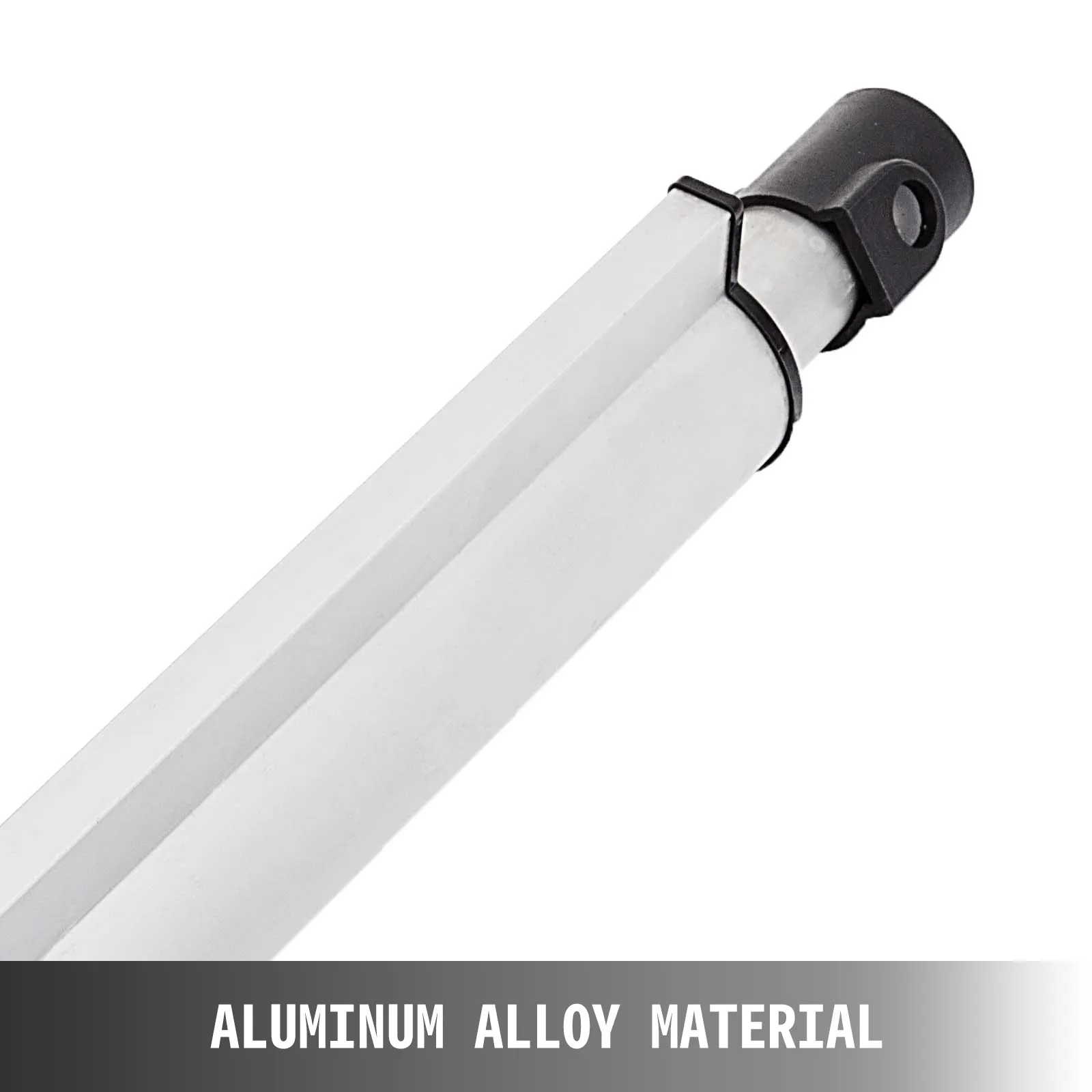 VEVOR electric actuator, aluminum alloy material, close-up detail.