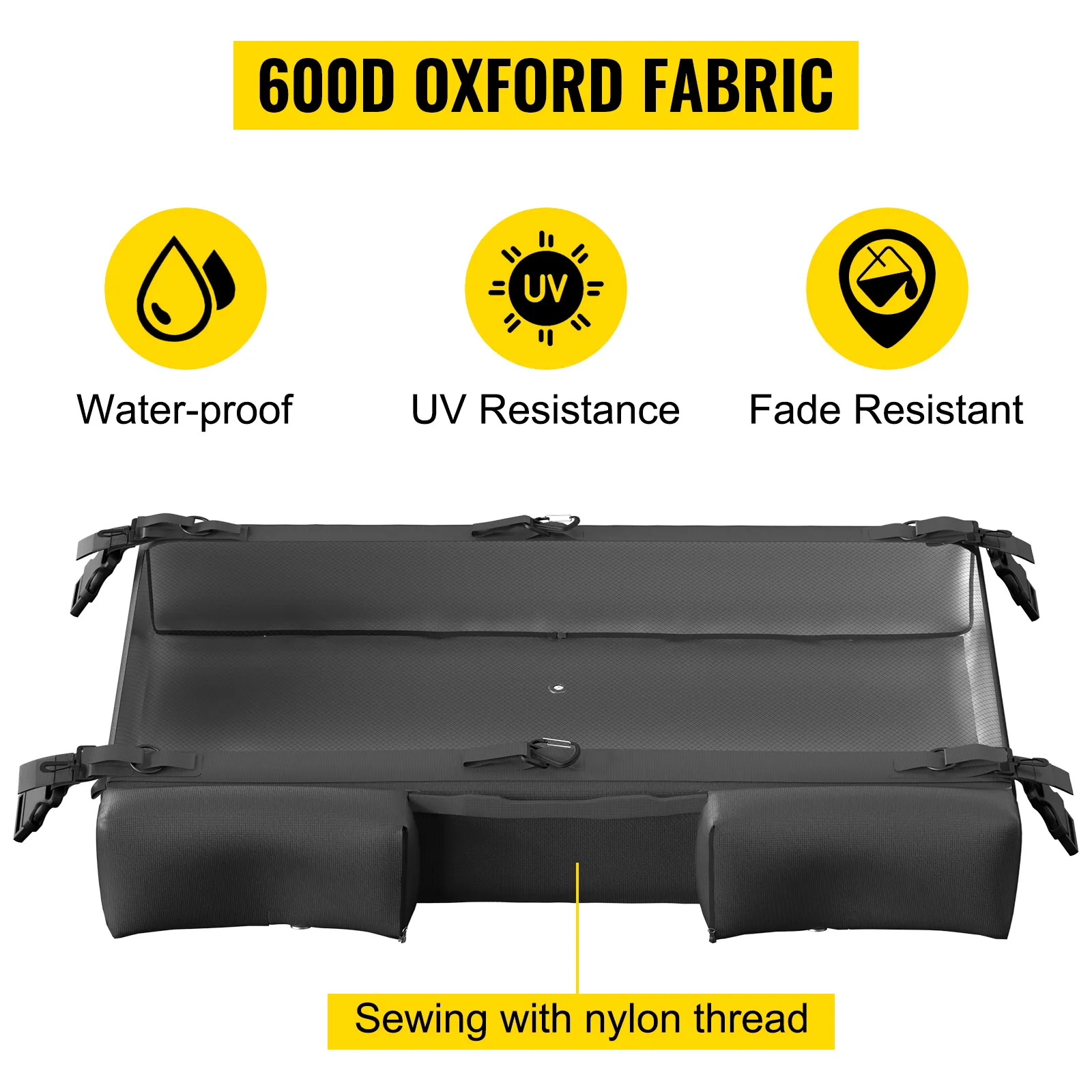 Bolsa de almacenamiento VEVOR T-top hecha de tela Oxford 600d, con características impermeables, resistentes a los rayos UV y resistentes a la decoloración.