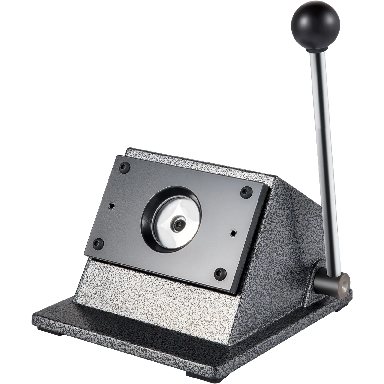 sturdy VEVOR graphic punch die cutter with metallic base and long handle.