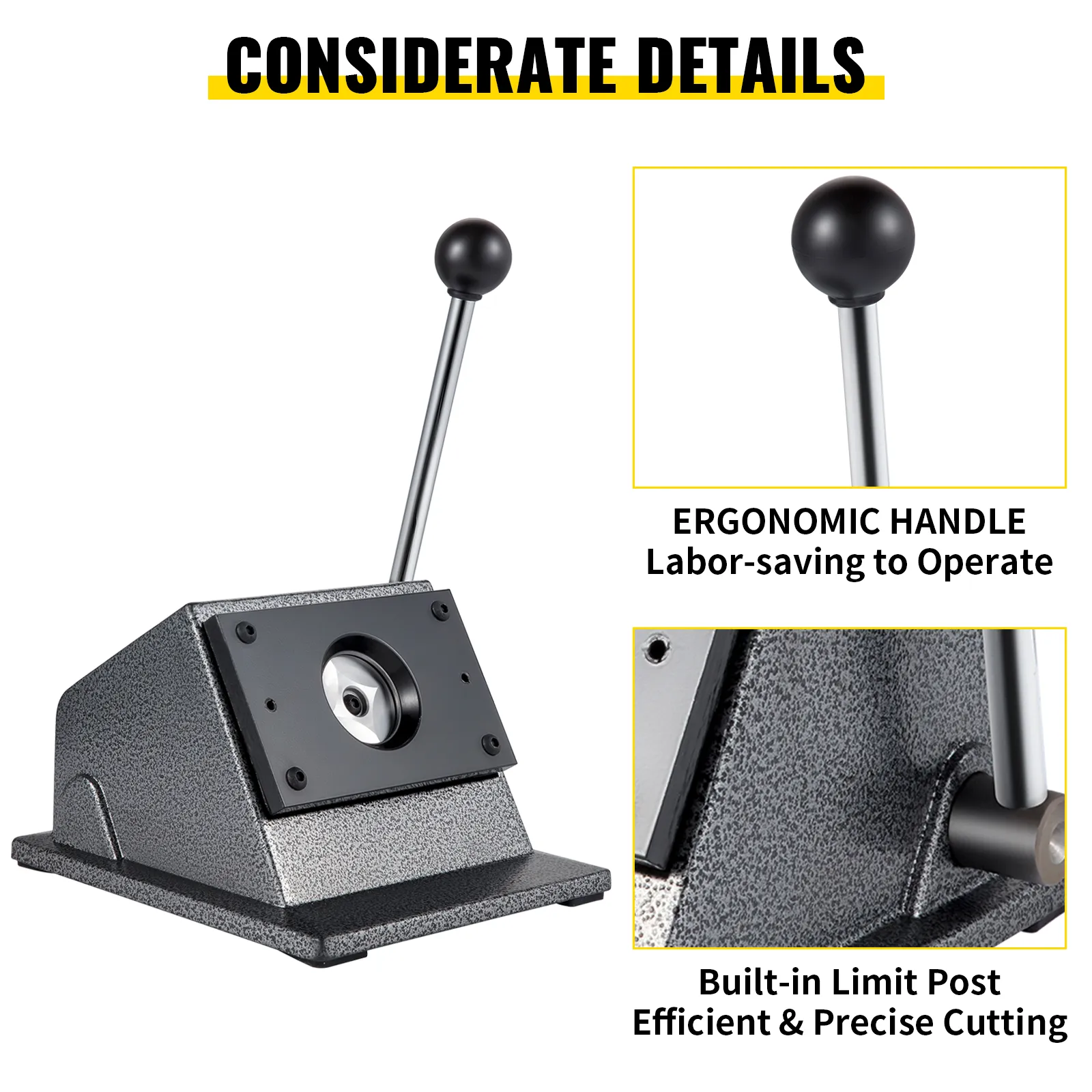 VEVOR graphic punch die cutter with ergonomic handle and precise cutting feature.