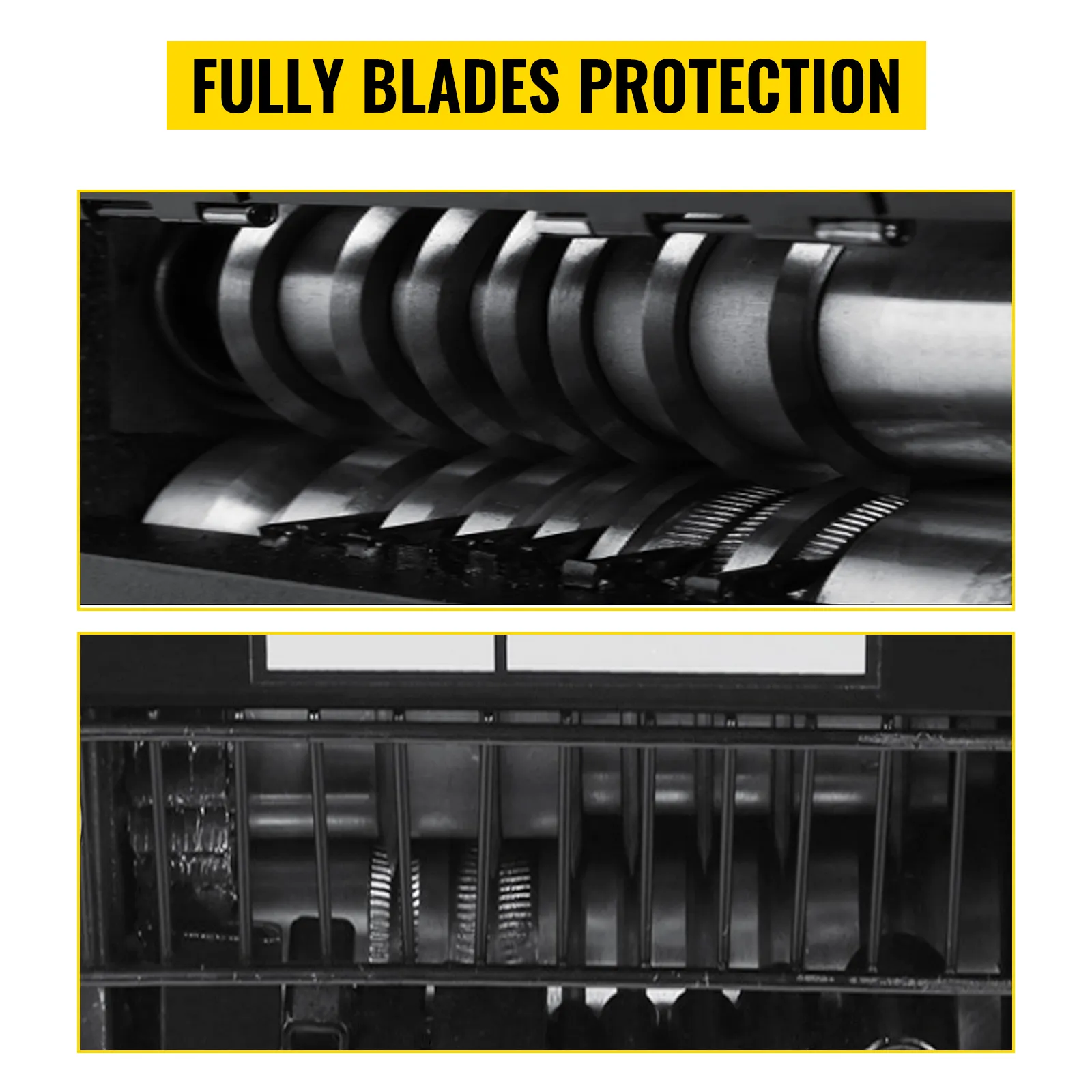 VEVOR wire stripping machine with fully protected blades for safe and efficient use.
