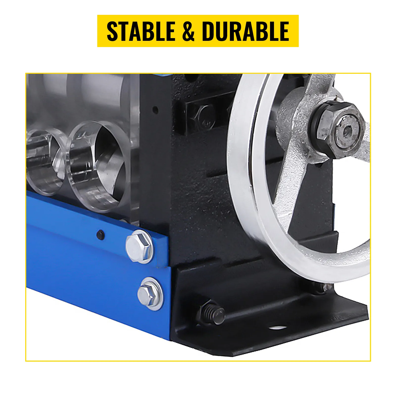 Macchina spelafili VEVOR dal design stabile e durevole, vista ravvicinata.