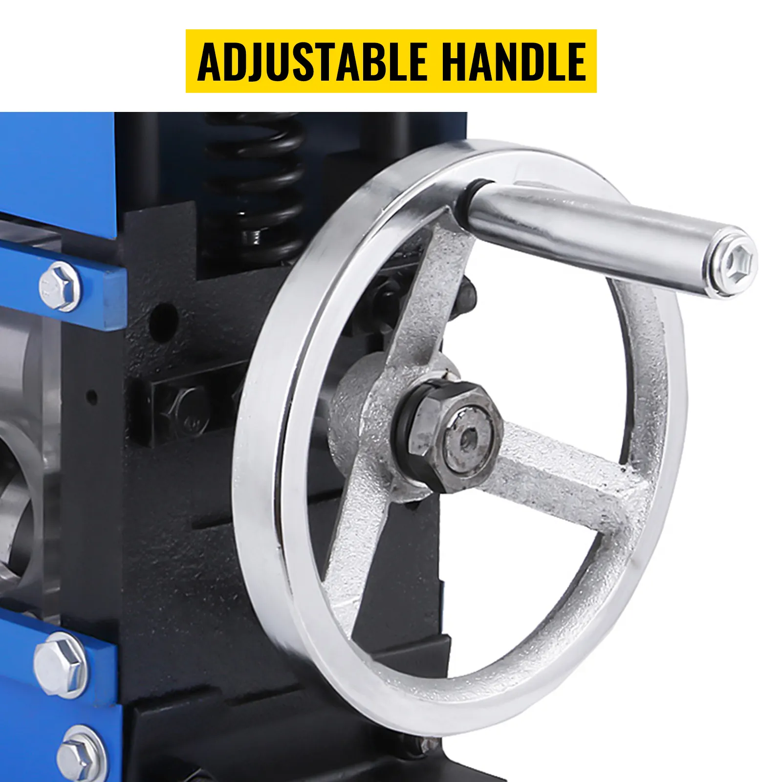 Macchina spelafili VEVOR con impugnatura regolabile per un facile utilizzo.