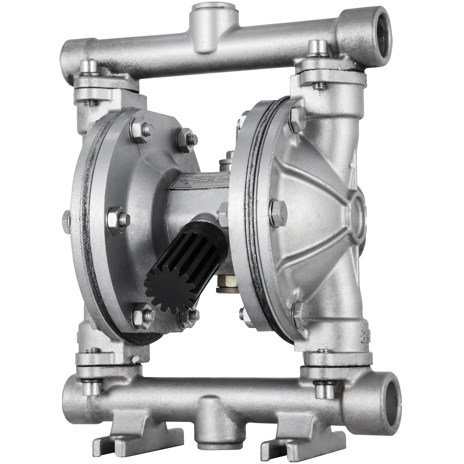 VEVOR air-operated double diaphragm pump with metallic housing and industrial design.