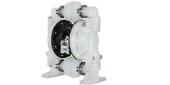VEVOR air-operated double diaphragm pump with durable white casing and black center.