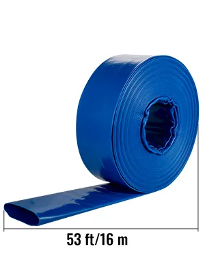 Manguera de descarga VEVOR azul, 53 pies/16 m de longitud.