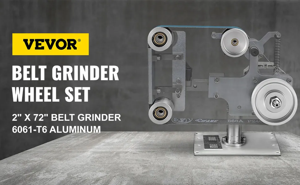 Set di mole per smerigliatrice a nastro VEVOR, 2" x 72", alluminio 6061-t6.