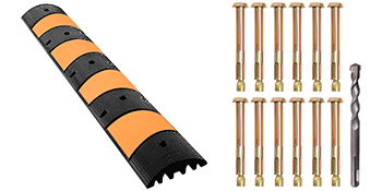 VEVOR Rubber Speed Control Hump, Dual Channel, 2 Units, 72.8