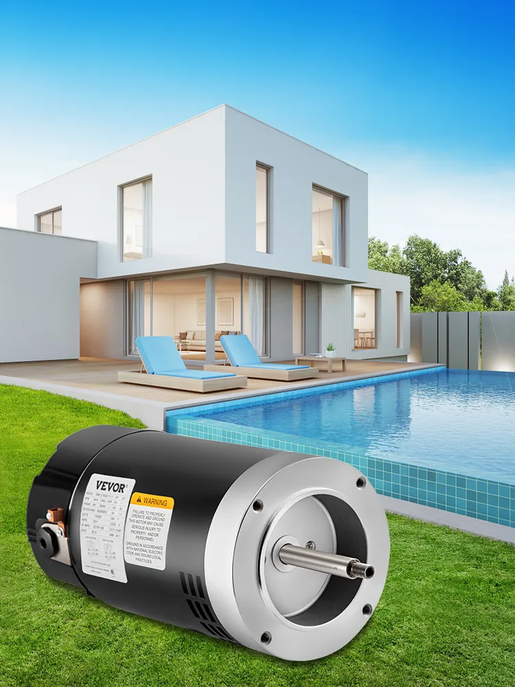 Pool Motor Overview VEVOR Pool Motor,2.5HP, 3474 RPM, 1 Speed, 230/115 Volts, 11.88/23.75 ...