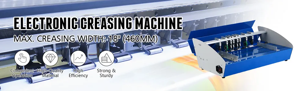 Elektrische Rillmaschine von VEVOR mit maximal 18 Zoll Breite, hervorgehobene Funktionen und Vorteile.