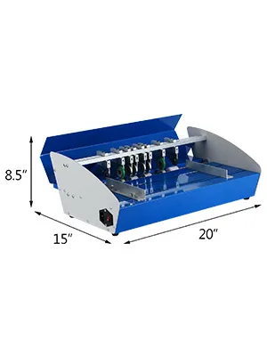 VEVOR elektrische Rillmaschine, blau, Maße 8,5
