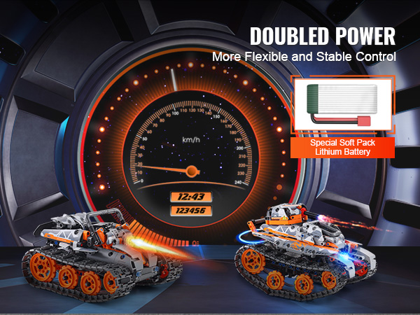 VEVOR Stem Robot Building Kit - 5 in 1, 554 PCS Remote