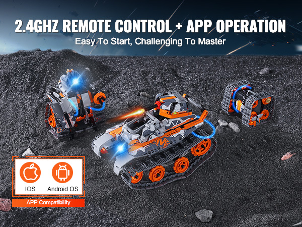 VEVOR Stem Robot Building Kit - 5 in 1, 554 PCS Remote