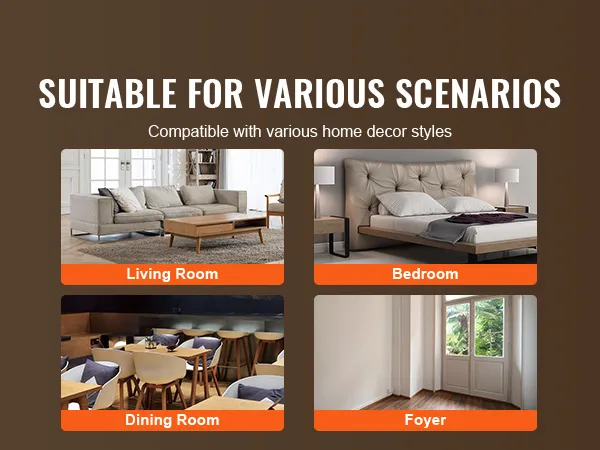 Mesa consola de acrílico VEVOR adecuada para estilos de decoración de sala de estar, dormitorio, comedor y vestíbulo.