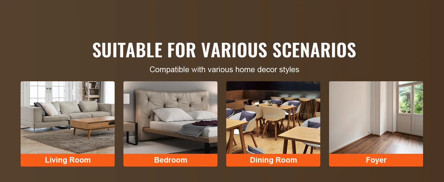 Mesa consola de acrílico VEVOR adecuada para estilos de decoración de sala de estar, dormitorio, comedor y vestíbulo.