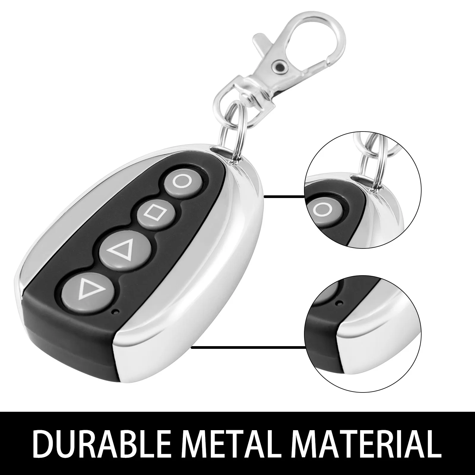VEVOR gate remote control with durable metal material and keychain clip