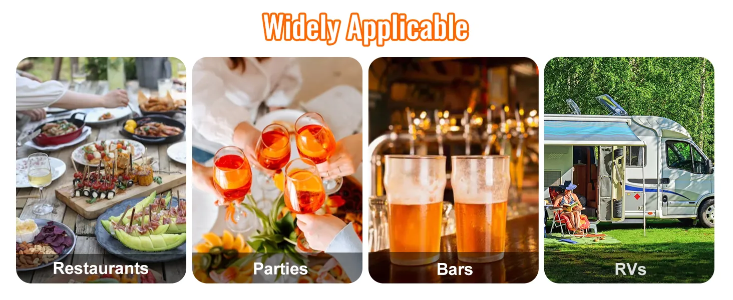 widely applicable VEVOR stainless steel beverage dispenser for restaurants, parties, bars, rvs.