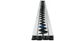 VEVOR greenhouse spring wire bundle with zigzag wires in an extrusion channel.