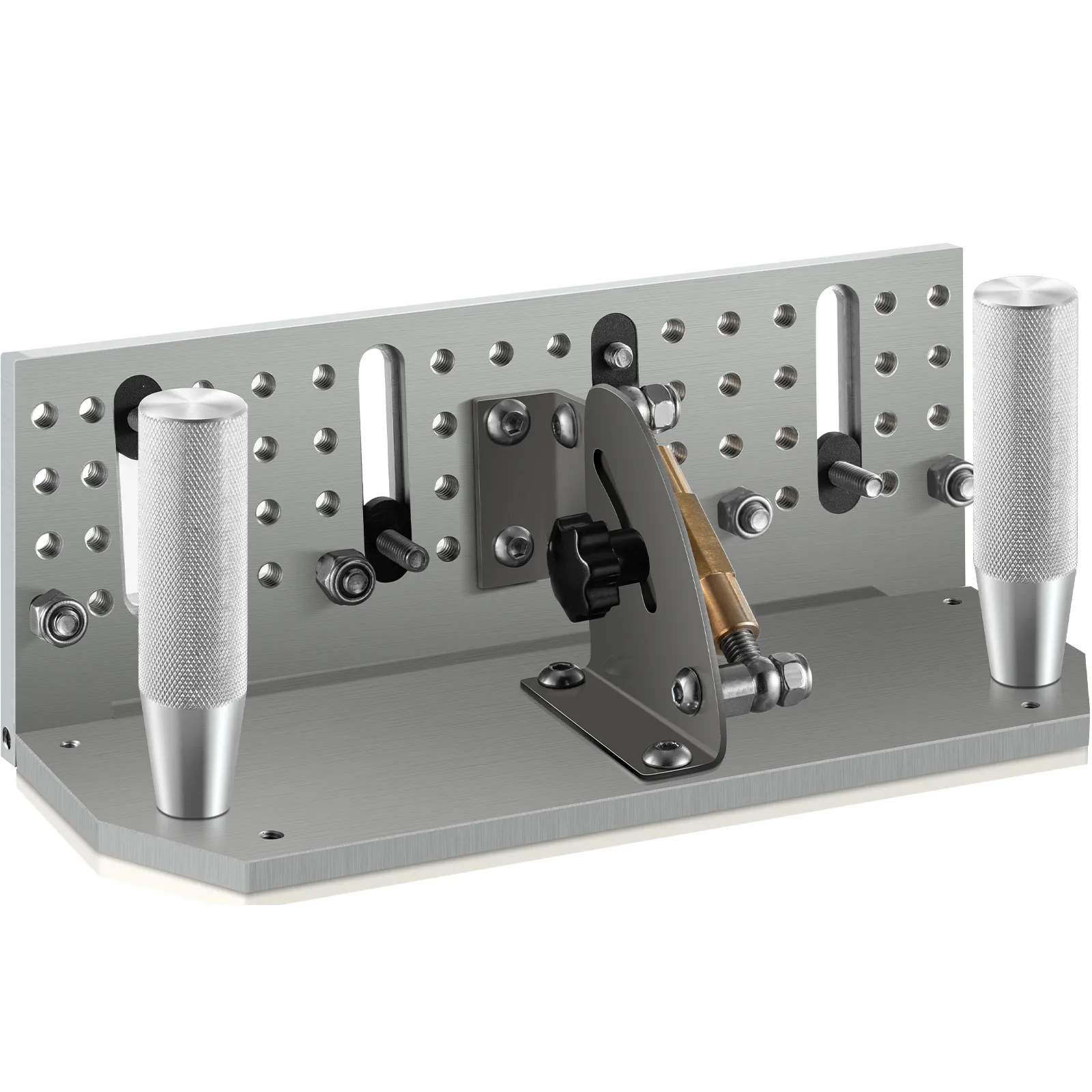 VEVOR-Bandschleifer-Messervorrichtung mit verstellbaren Knöpfen und Aluminiumkonstruktion.