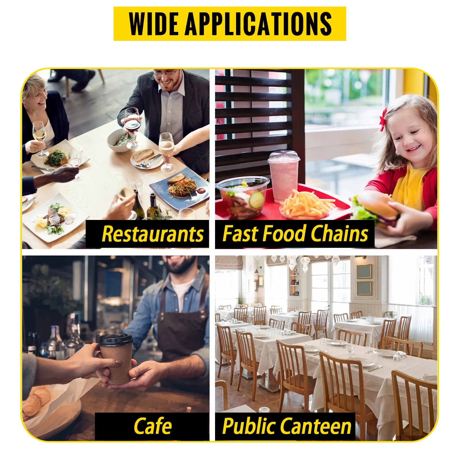 Vielseitige Anwendungsmöglichkeiten des kommerziellen Fettabscheiders von VEVOR für Restaurants, Cafés und Kantinen.