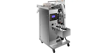 Máquina selladora de líquidos VEVOR con pantalla digital y construcción en acero inoxidable sobre ruedas.