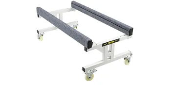 VEVOR watercraft dolly with padded rails and swivel caster wheels for easy boat transport.