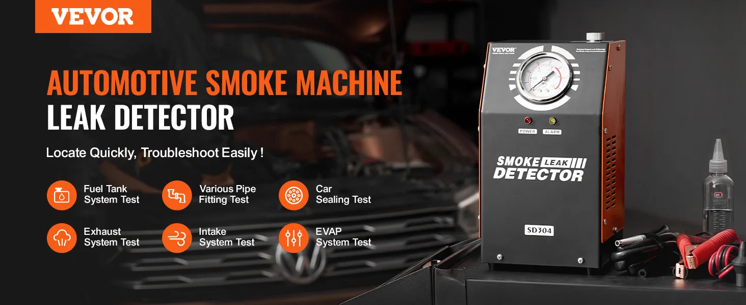 VEVOR Automotive Smoke Machine Leak Detector EVAP Leak Tester Built-in Air Pump
