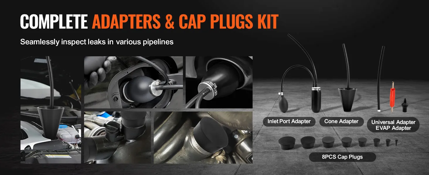 VEVOR Automotive Smoke Machine Leak Detector EVAP Leak Tester Built-in Air Pump