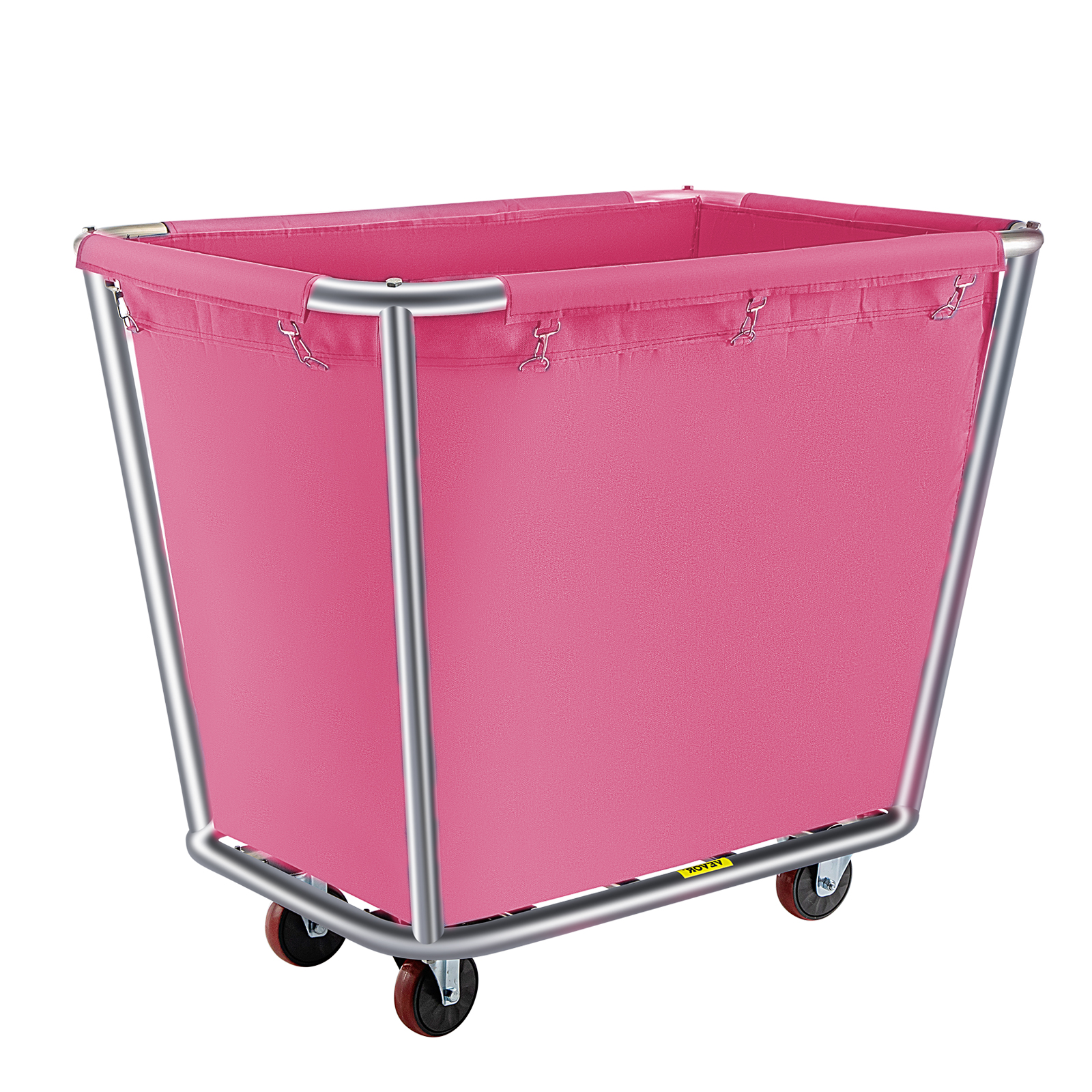 VEVOR Basket Truck, 16 Bushel Steel Canvas Laundry Basket, 3