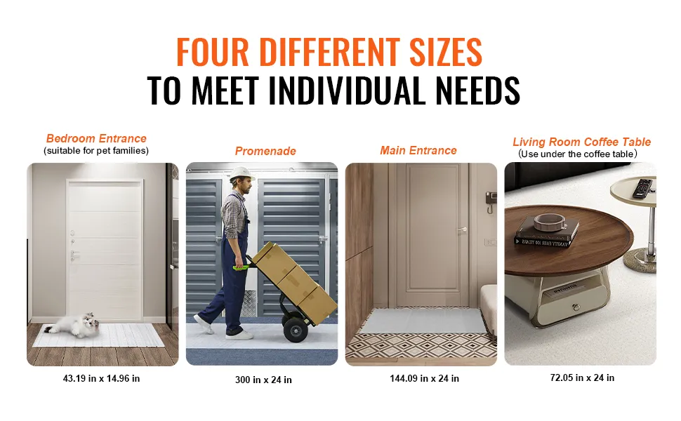 Protezione per tappeti VEVOR di varie dimensioni per animali domestici, ideale per l'ingresso della camera da letto, la passeggiata, l'ingresso principale e il tavolino da caffè del soggiorno.