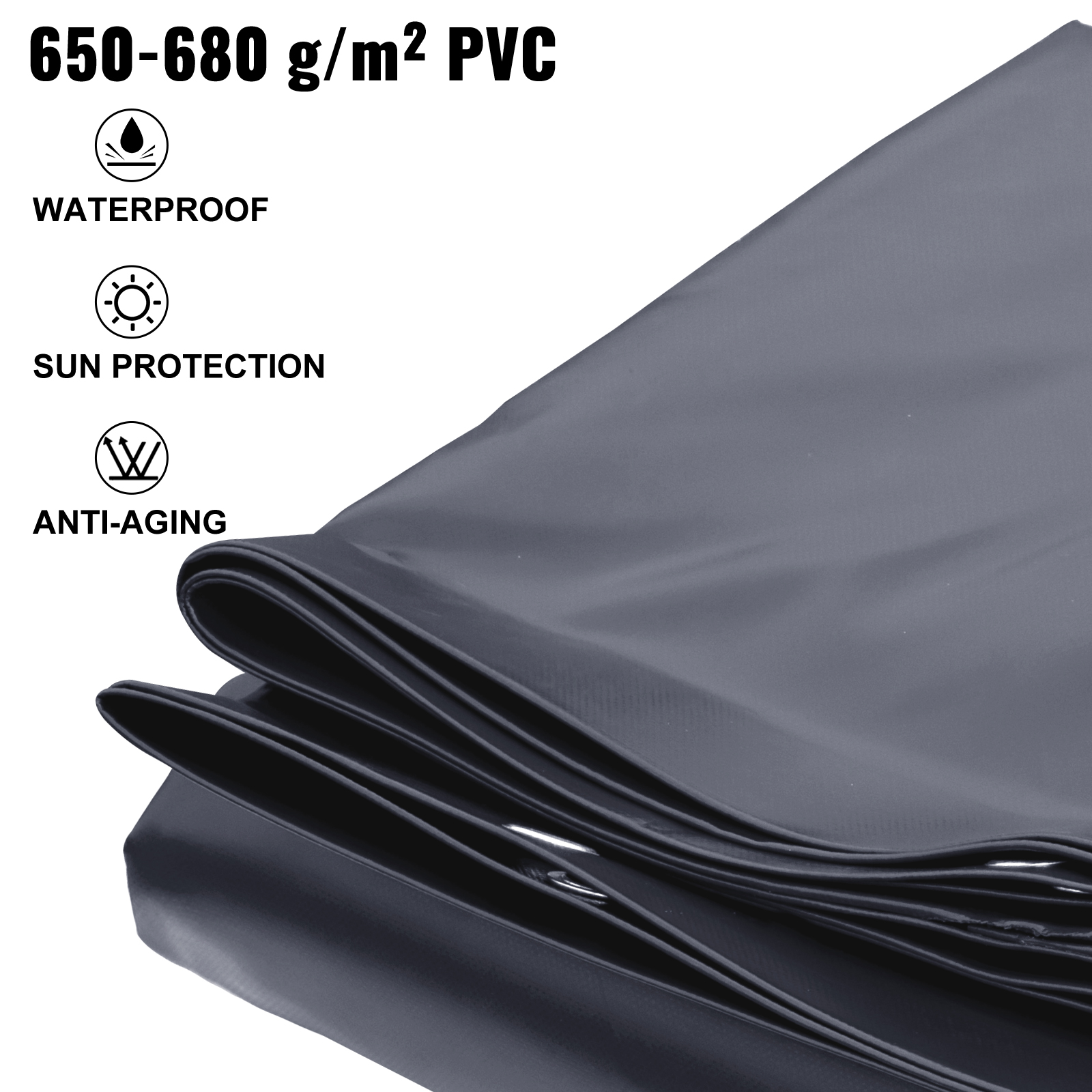 ShadeMart Schwimmbadabdeckung – 45,7 X 91,4 Cm, Rechteckig, Wasserdicht, UV-Block, Mit Seil & Winde